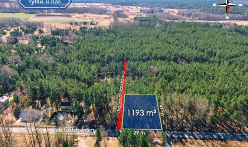 Działka na Sprzedaż, 1000m2, Przybynów - 5