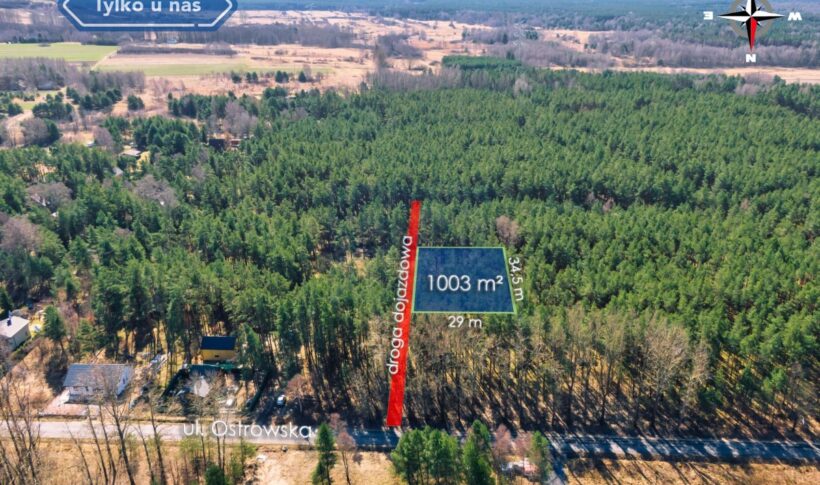 Działka na Sprzedaż, 1000m2, Przybynów - 8
