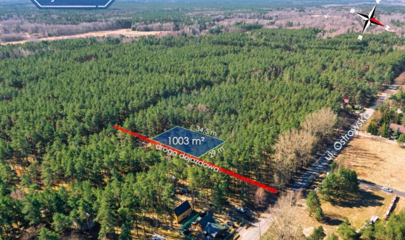 Działka na Sprzedaż, 1000m2, Przybynów - 9
