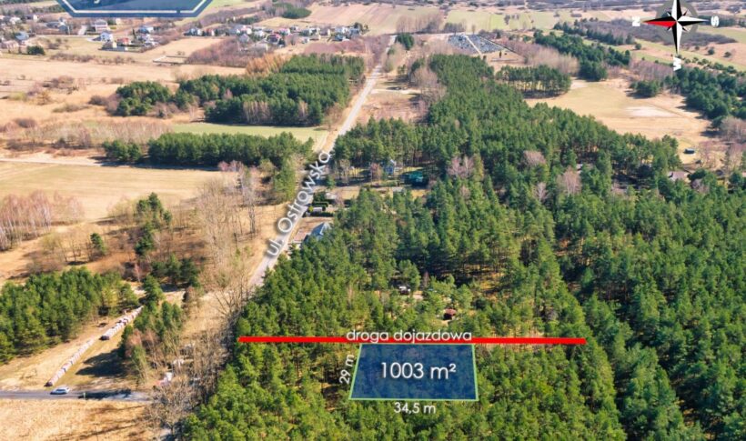 Działka na Sprzedaż, 1000m2, Przybynów - 10