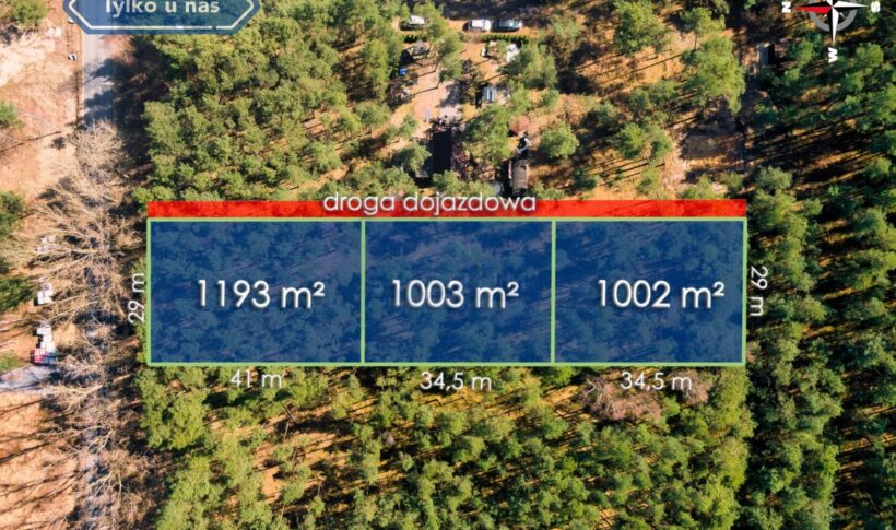 Działka na Sprzedaż, 1000m2, Przybynów - 2