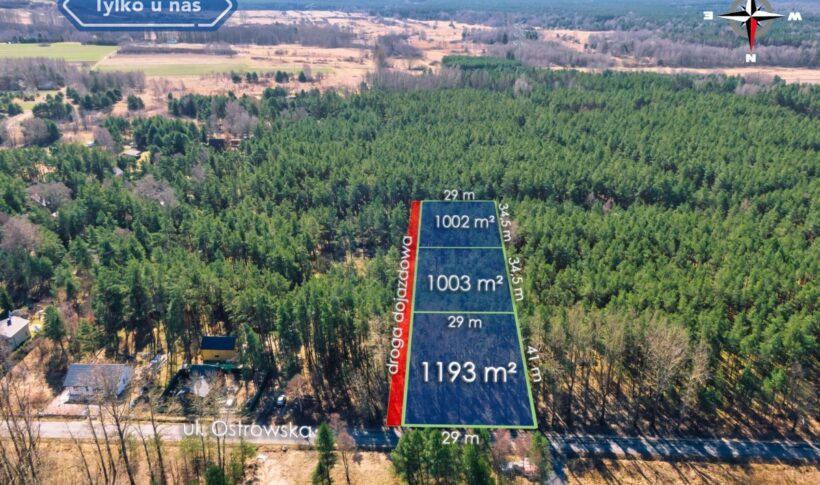 Działka na Sprzedaż, 1000m2, Przybynów - 1