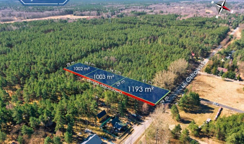 Działka na Sprzedaż, 1000m2, Przybynów - 3