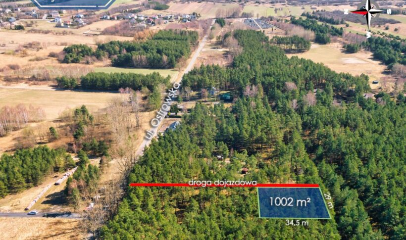 Działka na Sprzedaż, 1000m2, Przybynów - 14