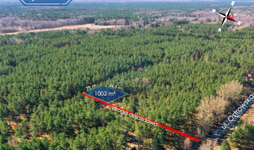 Działka na Sprzedaż, 1000m2, Przybynów - 16