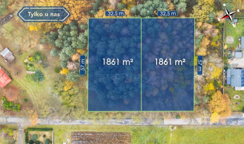 Działka na Sprzedaż, 1861m2, Zwierzyniec Trzeci - 2