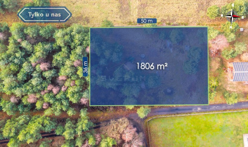 Działka na Sprzedaż, 1806m2, Cisie - 1