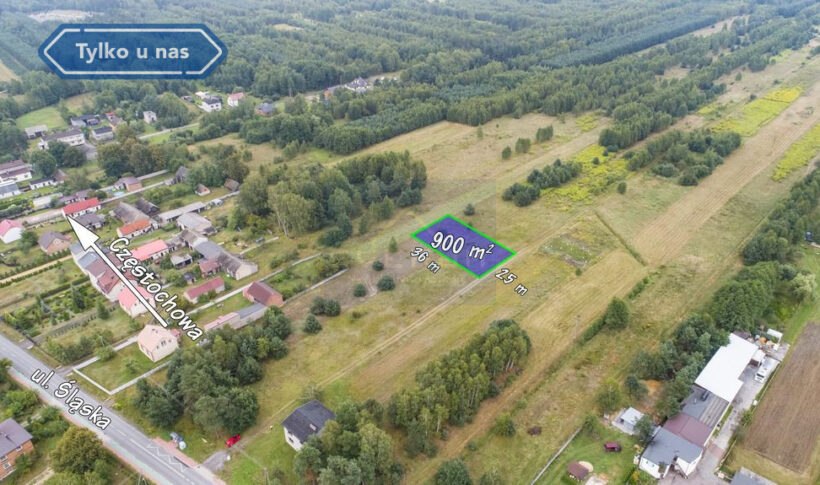 Działka na Sprzedaż, 900m2, Starcza - 2