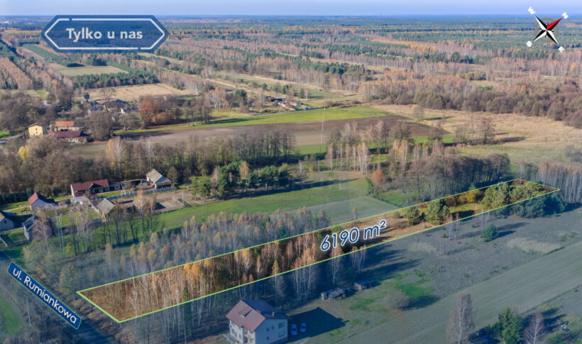 Działka na Sprzedaż, 6190.00m2, Cykarzew Północny - 2