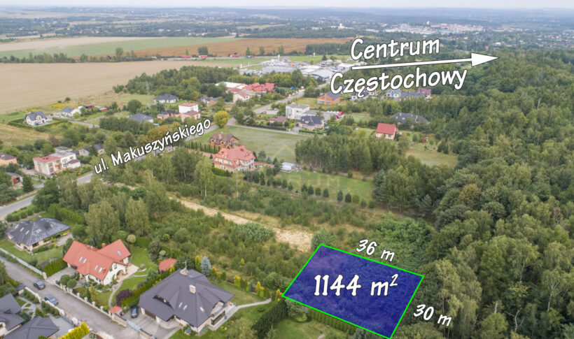 Działka na Sprzedaż, 1144.00m2, Częstochowa-Północ - 2