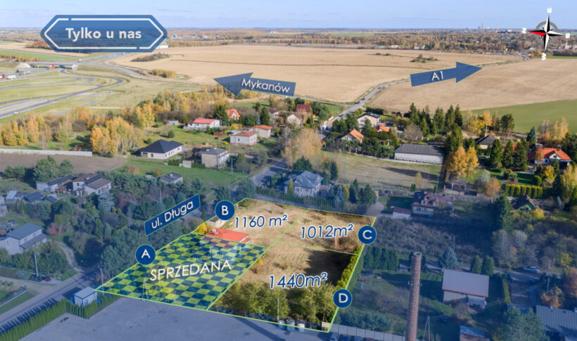 Działka na Sprzedaż, 1160.00m2, Wierzchowisko - 1