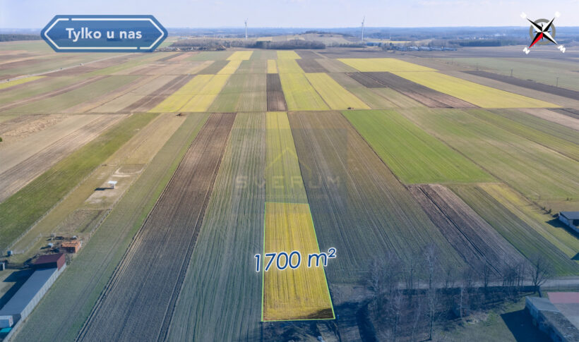Działka na Sprzedaż, 1700.00m2, Łobodno - 1