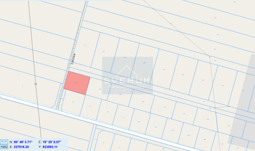 Działka na Sprzedaż, 888.00m2, Zawada - 3