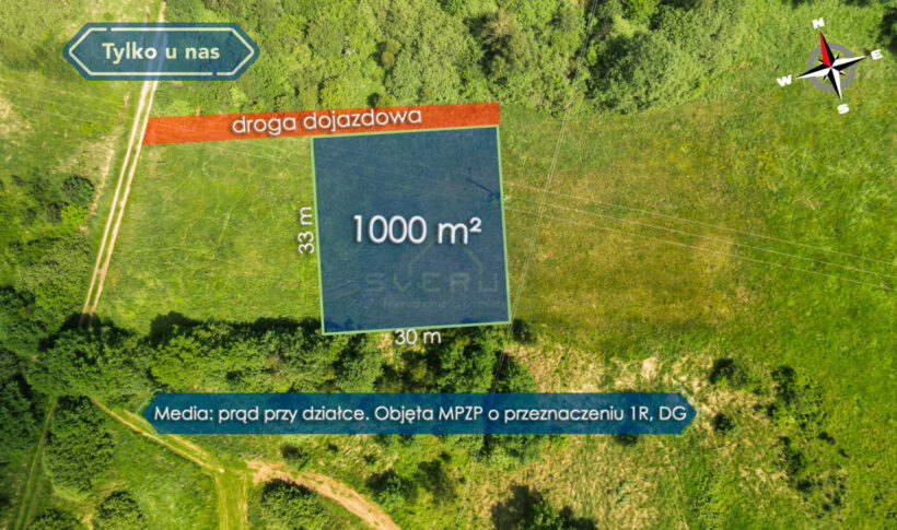 Działka na Sprzedaż, 1000.00m2, Kamienica Polska - 1