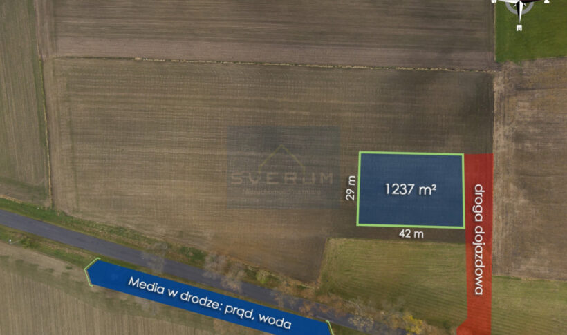 Działka na Sprzedaż, 1237.00m2, Wilkowiecko - 4