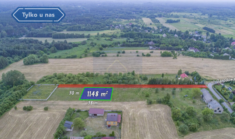 Działka na Sprzedaż, 1148.00m2, Przybynów - 0