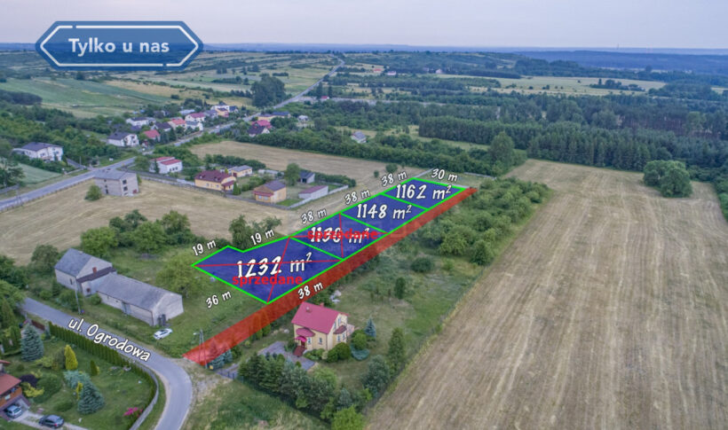 Działka na Sprzedaż, 1148.00m2, Przybynów - 4