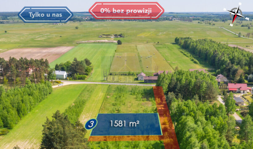 Działka na Sprzedaż, 1581.00m2, Dąbrowa Zielona - 0