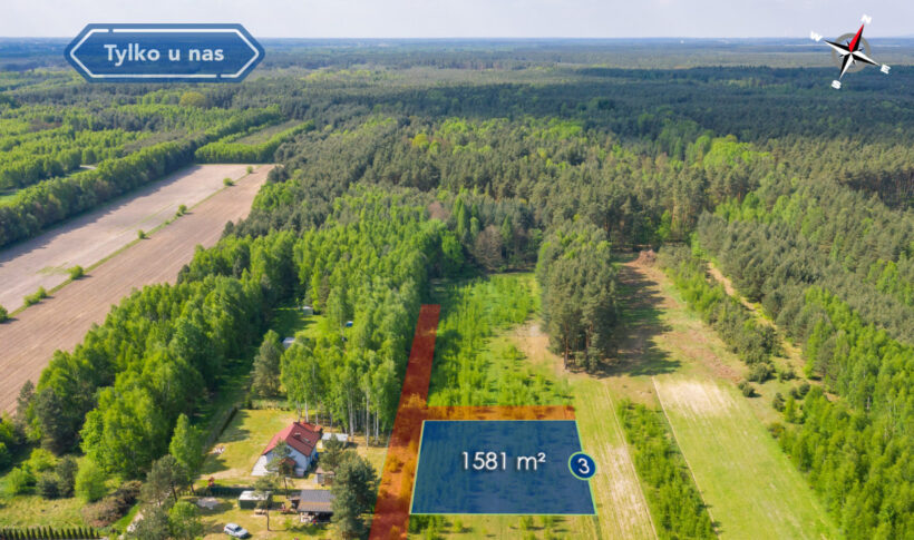 Działka na Sprzedaż, 1581.00m2, Dąbrowa Zielona - 4