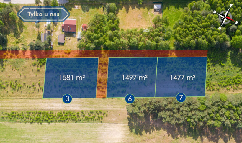 Działka na Sprzedaż, 1581.00m2, Dąbrowa Zielona - 7