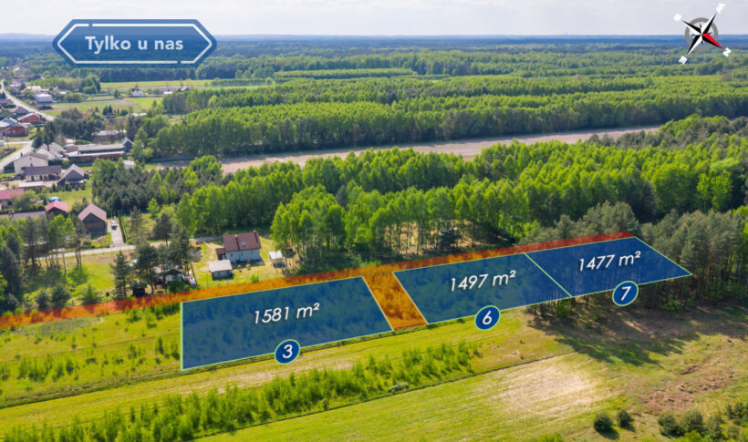 Działka na Sprzedaż, 1581.00m2, Dąbrowa Zielona - 3