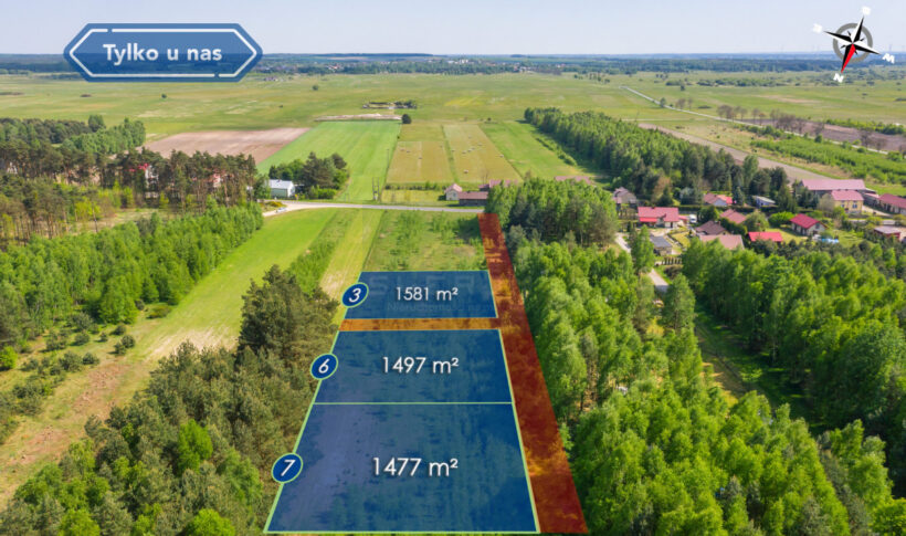 Działka na Sprzedaż, 1581.00m2, Dąbrowa Zielona - 2