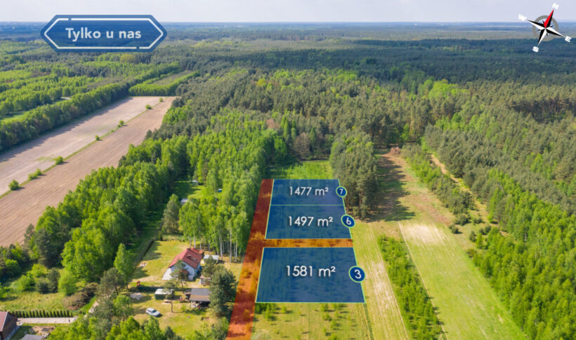 Działka na Sprzedaż, 1581.00m2, Dąbrowa Zielona - 9