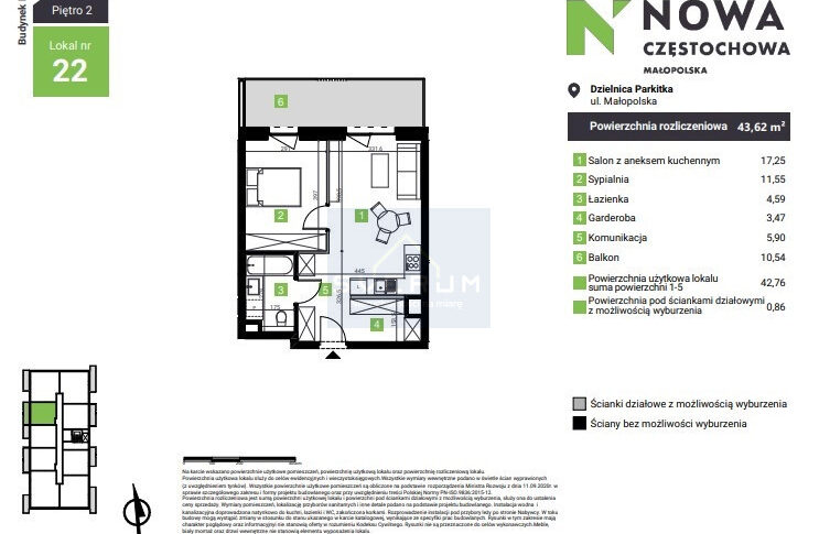 Mieszkanie na Sprzedaż, 43.62m2, Częstochowa-Parkitka - 11