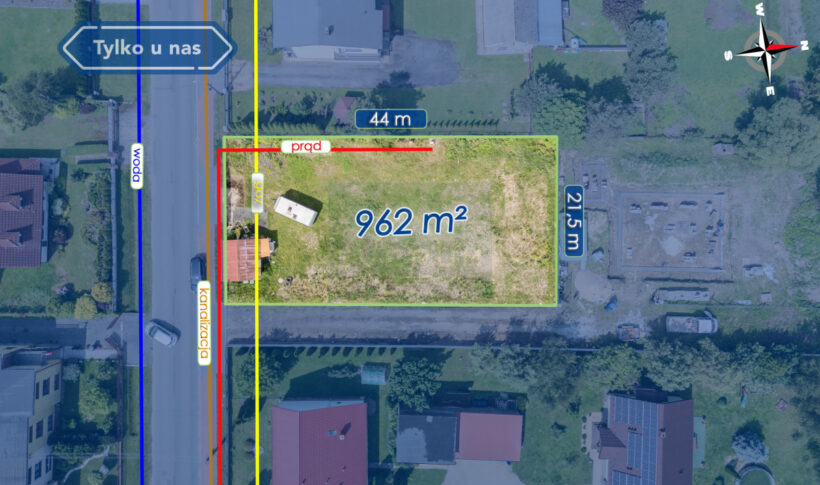 Działka na Sprzedaż, 962.00m2, Sobuczyna - 1
