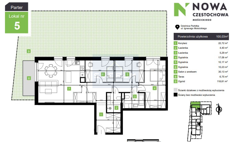 Mieszkanie na Sprzedaż, 100.03m2, Częstochowa-Parkitka - 17