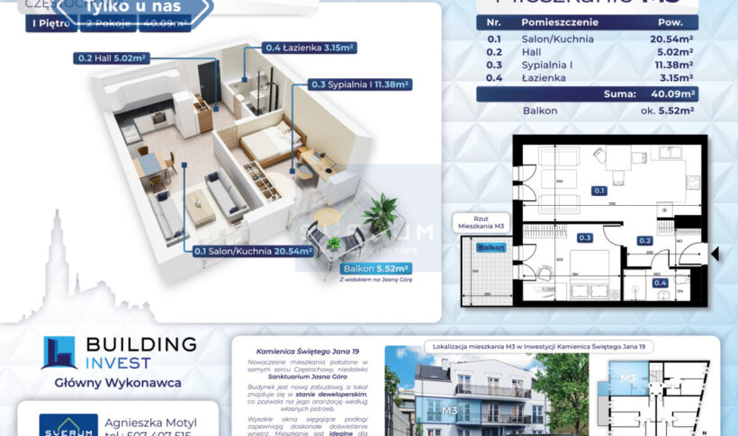 Mieszkanie na Sprzedaż, 40.09m2, Częstochowa-Śródmieście - 4