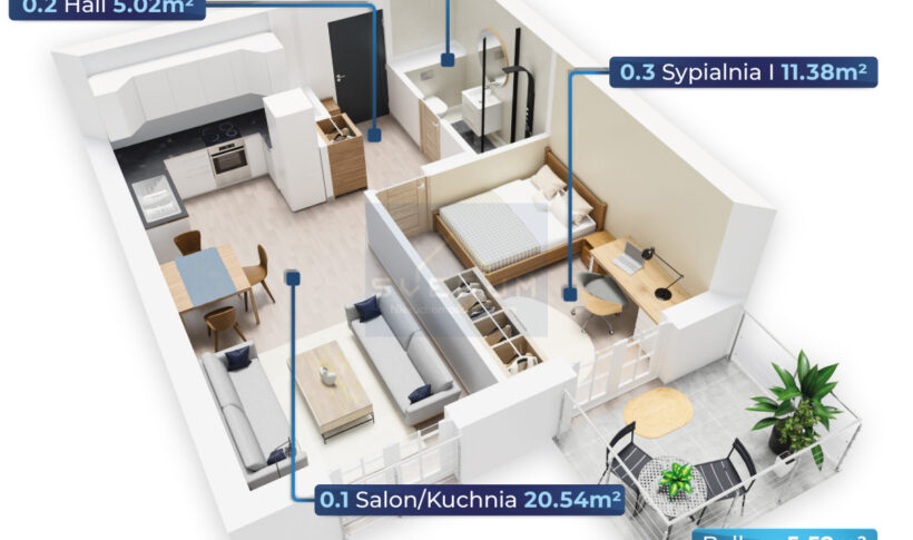 Mieszkanie na Sprzedaż, 40.09m2, Częstochowa-Śródmieście - 1