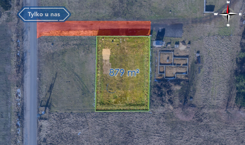 Działka na Sprzedaż, 879.00m2, Marianka Rędzińska - 3