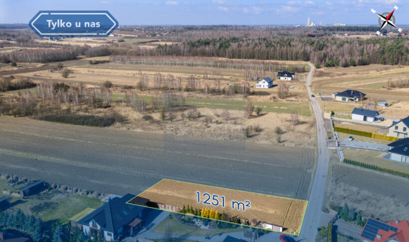 Działka na Sprzedaż, 1251.00m2, Cegielnia - 4