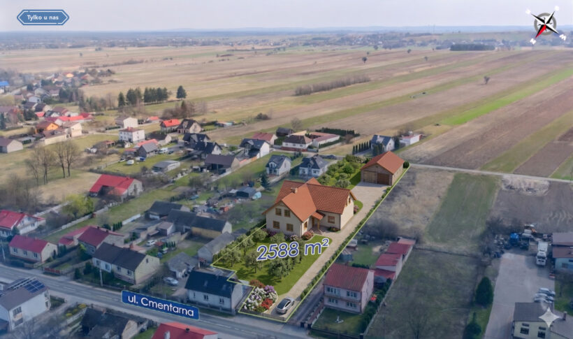 Działka na Sprzedaż, 2588.00m2, Krasice - 2