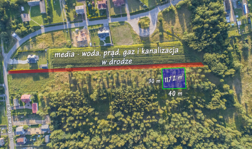 Działka na Sprzedaż, 1172.00m2, Poczesna - 5