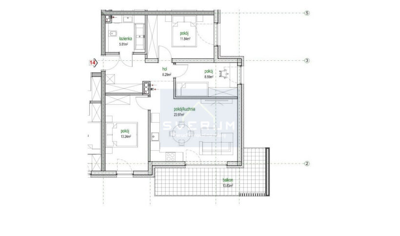 Mieszkanie na Sprzedaż, 71.74m2, Częstochowa-Parkitka - 1