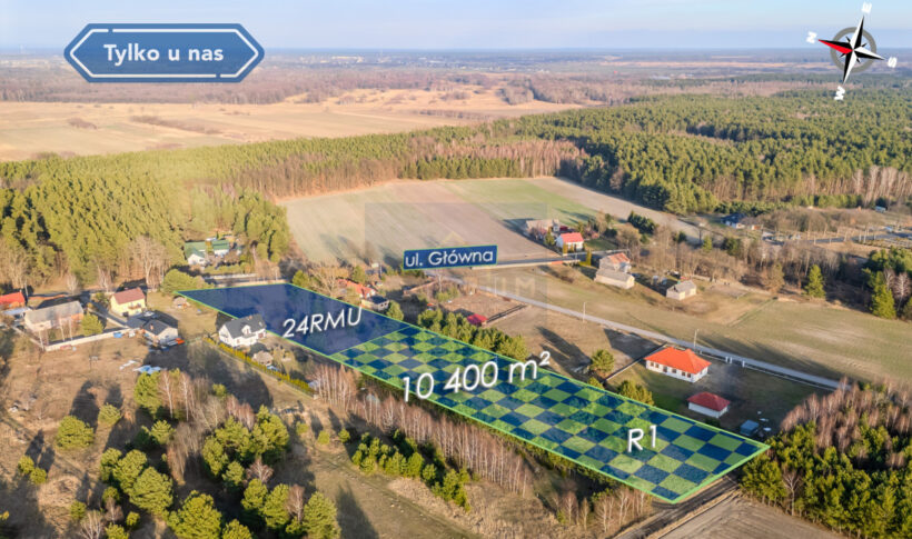 Działka na Sprzedaż, 10400.00m2, Podlesie - 2