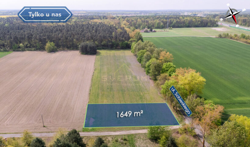 Działka na Sprzedaż, 1649.00m2, Kruszyna - 1