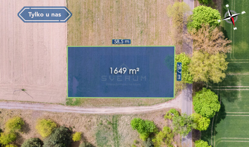 Działka na Sprzedaż, 1649.00m2, Kruszyna - 3