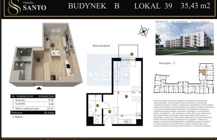 Mieszkanie na Sprzedaż, 35.43m2, Częstochowa-Śródmieście - 1