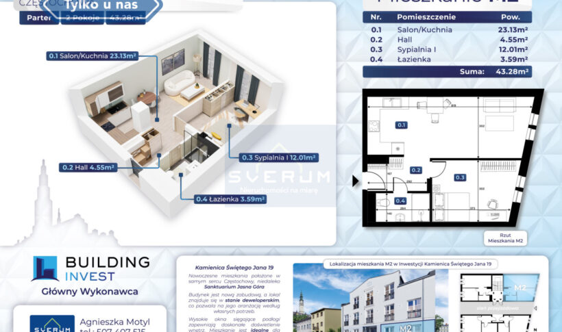 Mieszkanie na Sprzedaż, 43.28m2, Częstochowa-Śródmieście - 4