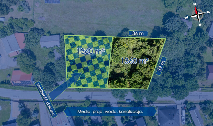 Działka na Sprzedaż, 1360.00m2, Żuraw - 6