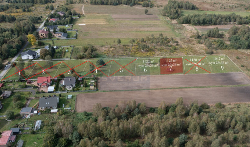 Działka na Sprzedaż, 1047.00m2, Poraj - 2