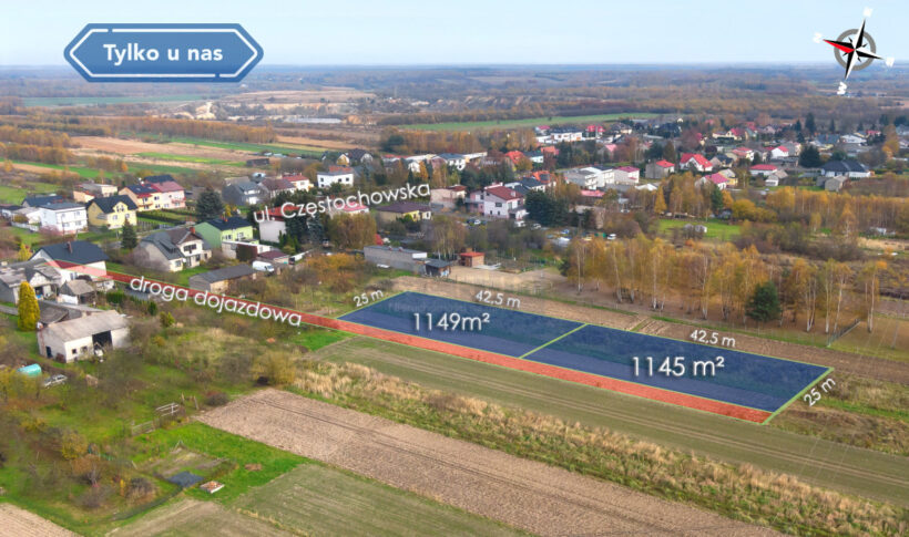 Działka na Sprzedaż, 1145.00m2, Jaskrów - 0