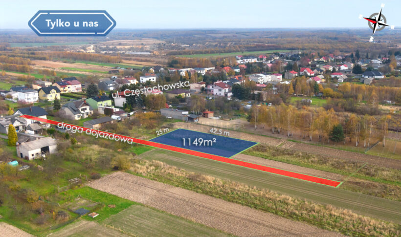Działka na Sprzedaż, 1145.00m2, Jaskrów - 4
