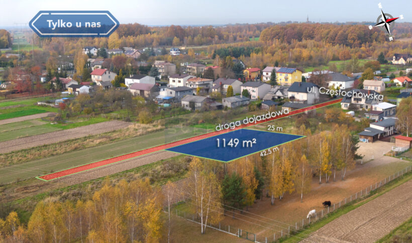 Działka na Sprzedaż, 1145.00m2, Jaskrów - 7