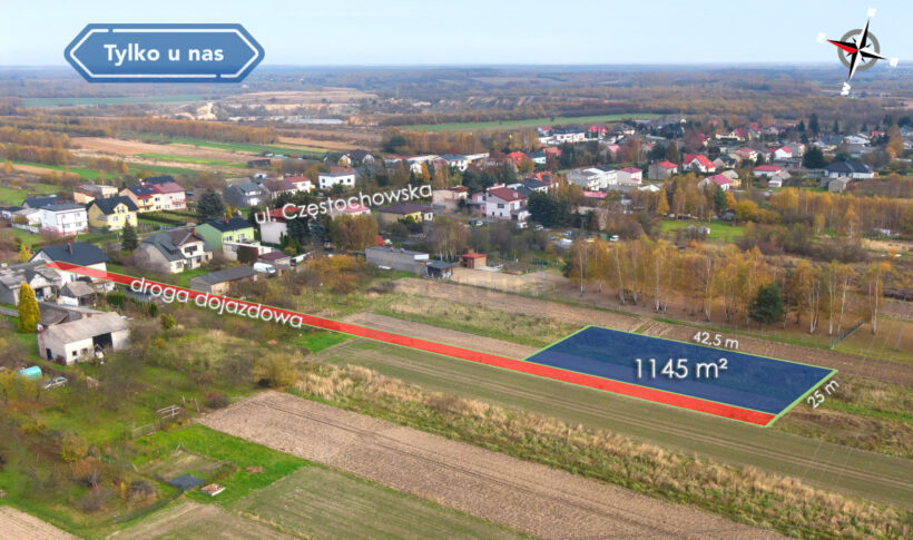 Działka na Sprzedaż, 1145.00m2, Jaskrów - 9