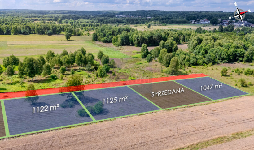 Działka na Sprzedaż, 1125.00m2, Poraj - 4