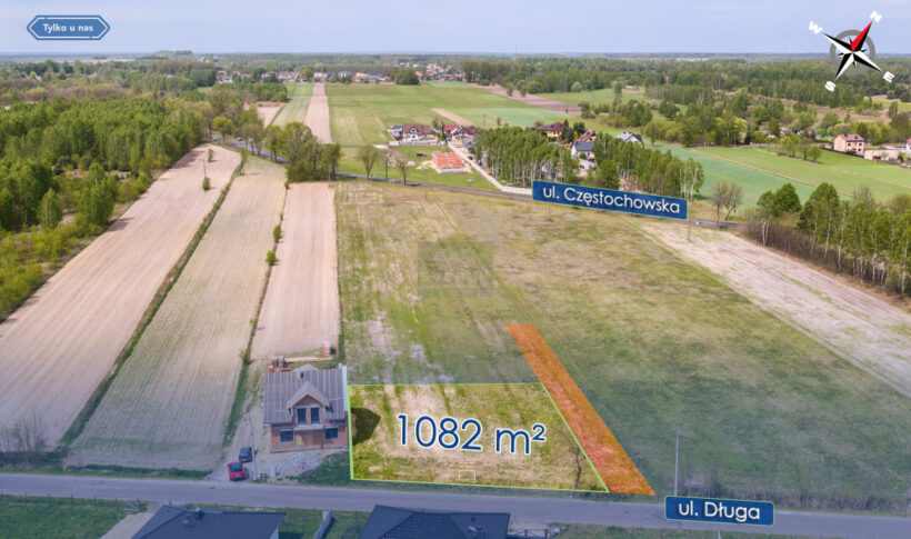Działka na Sprzedaż, 1082.00m2, Truskolasy - 1